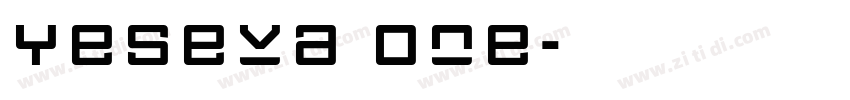 Yeseva One字体转换